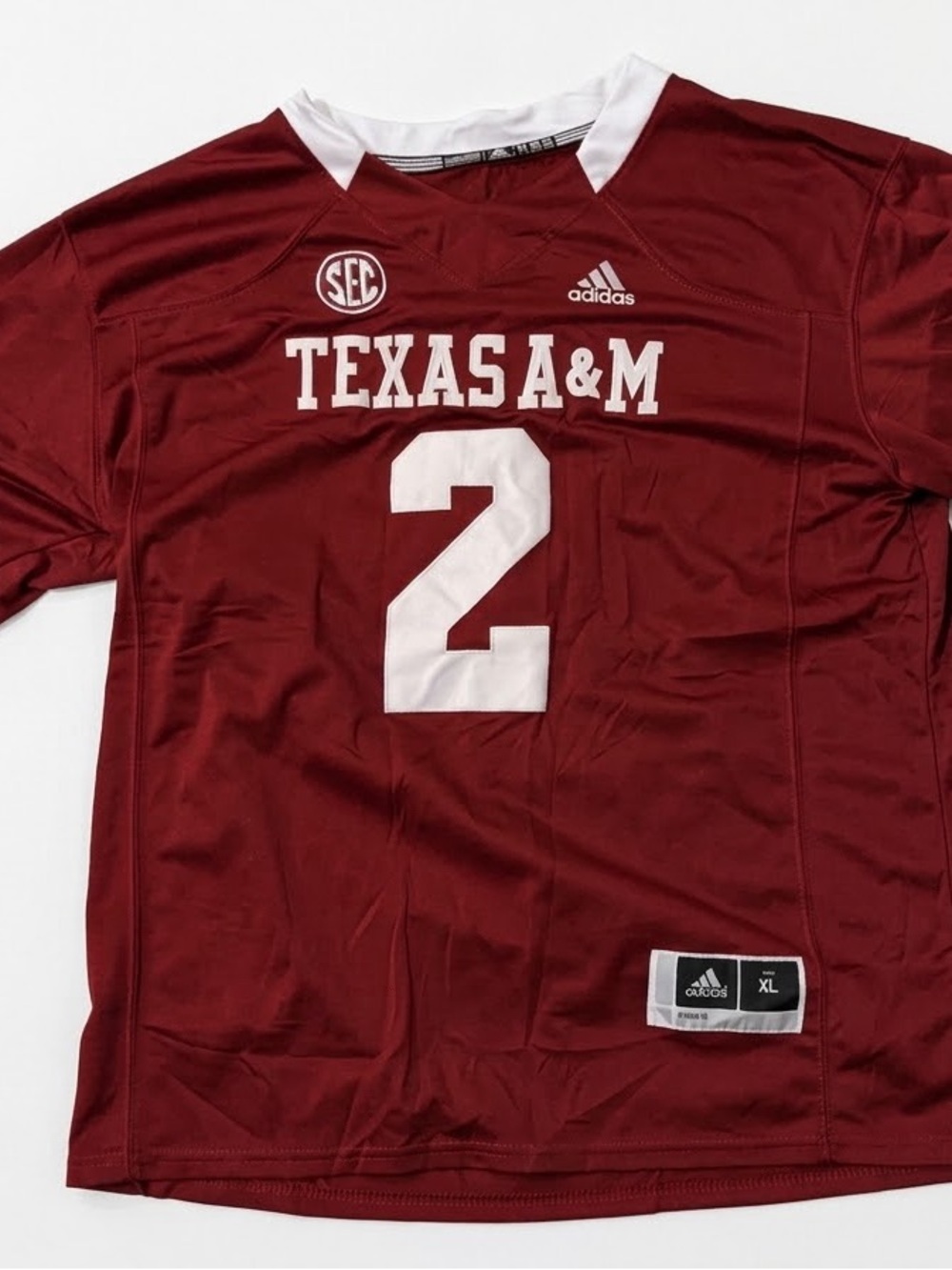 Johnny Manziel - Adidas Texas A&M Maroon Football Jersey - Men's